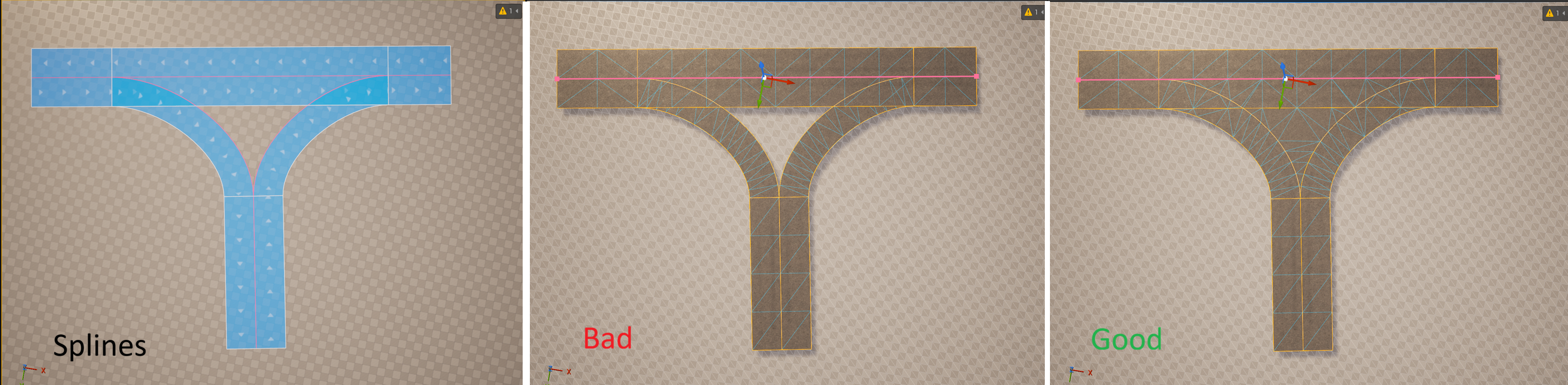 Flat junction — one actor + sub-group is correct; split is wrong