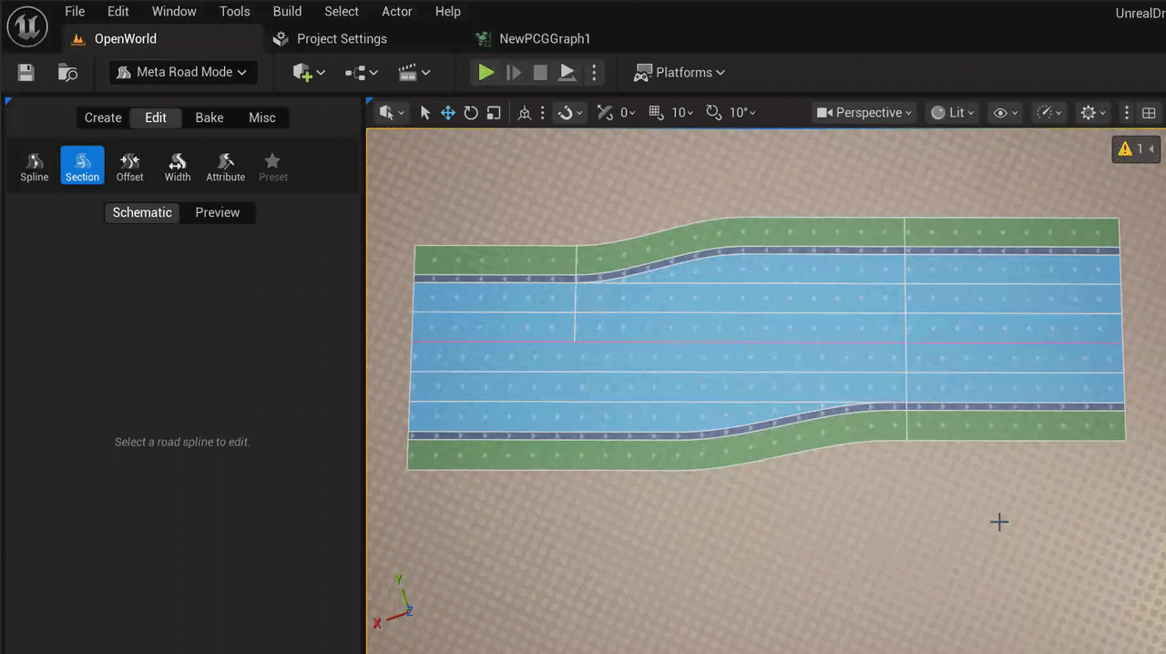 Ctrl+clicking to multi-select several lanes across sections